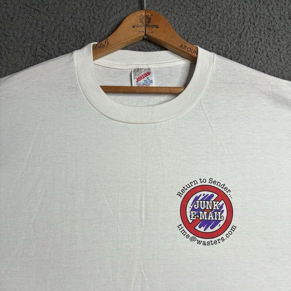 Vintage 90s Return To Sender Email Internet Funny Humor T-Shirt Mens XL USA Made